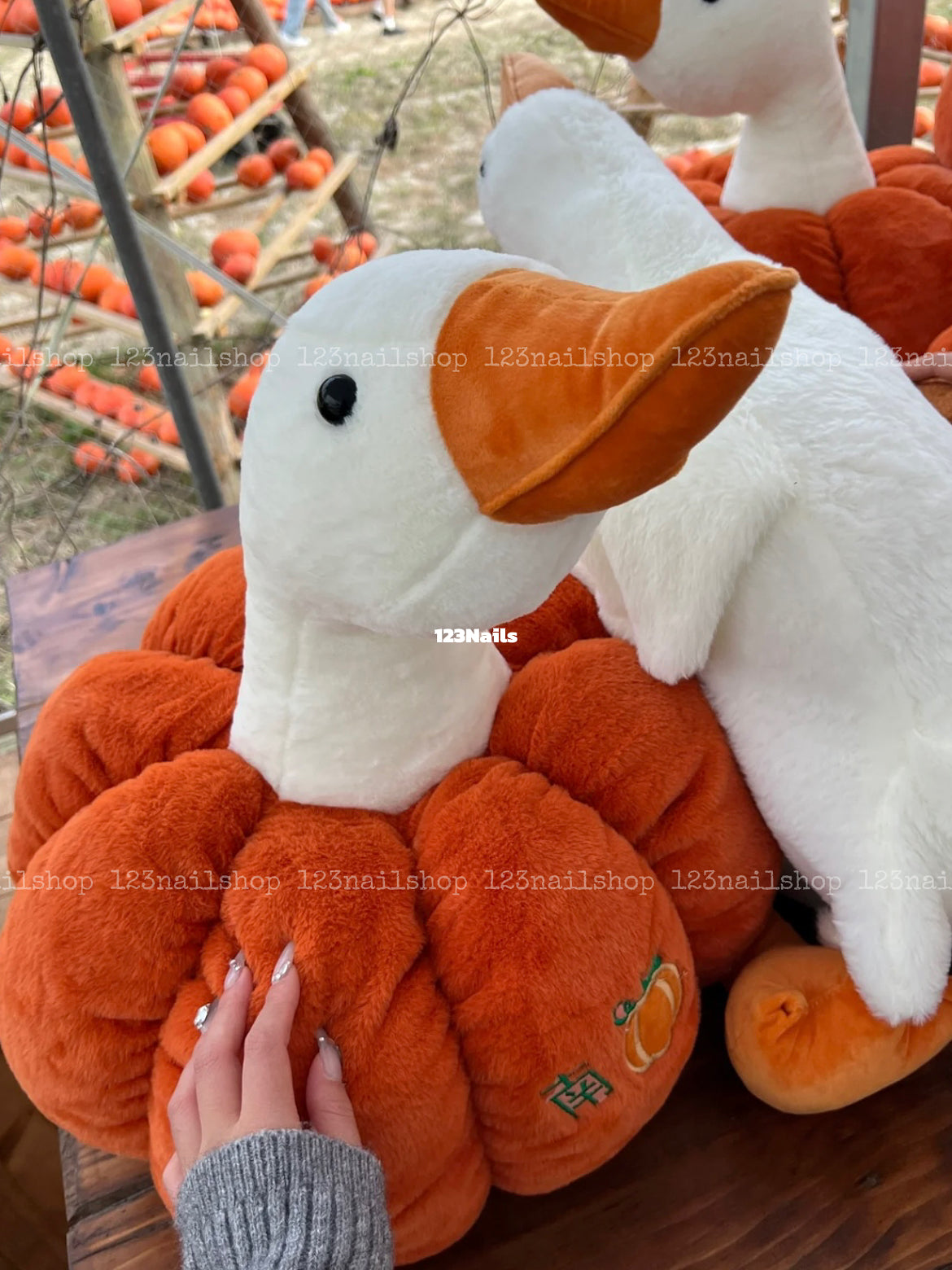 Halloween Cute Pumpkin Duck Plush Toy, Fun Gift Idea for Halloween