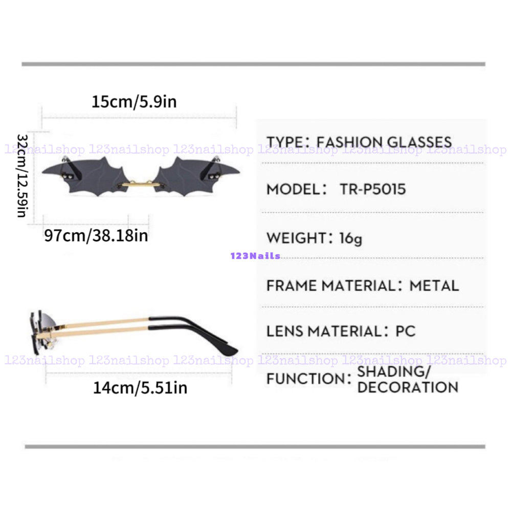 Halloween Bat Sunglasses, Unique Themed Accessory for Parties, Perfect Gift