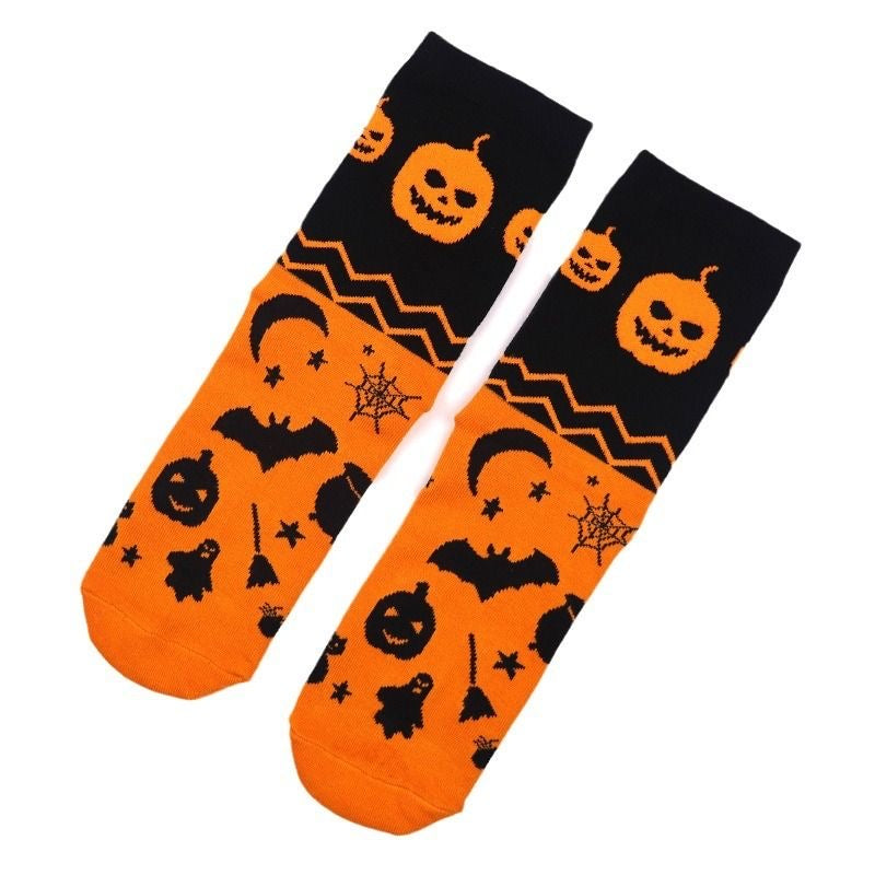 Halloween Funny Knee-High Socks , Perfect Couples Gift for Fall and Winter