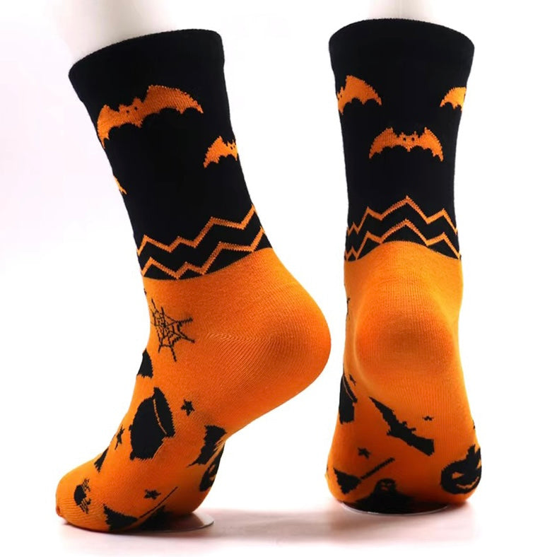 Halloween Funny Knee-High Socks , Perfect Couples Gift for Fall and Winter