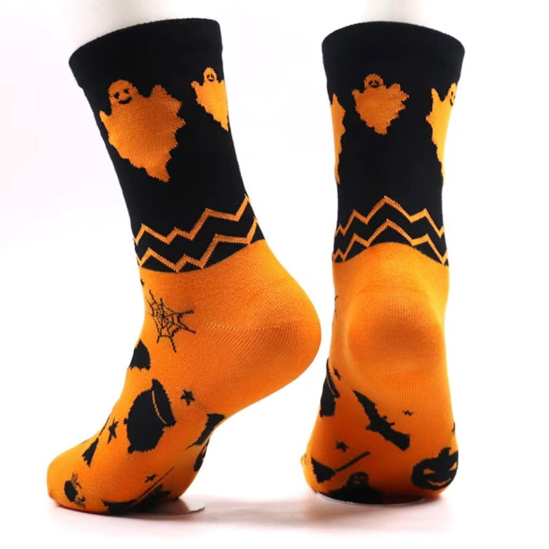 Halloween Funny Knee-High Socks , Perfect Couples Gift for Fall and Winter