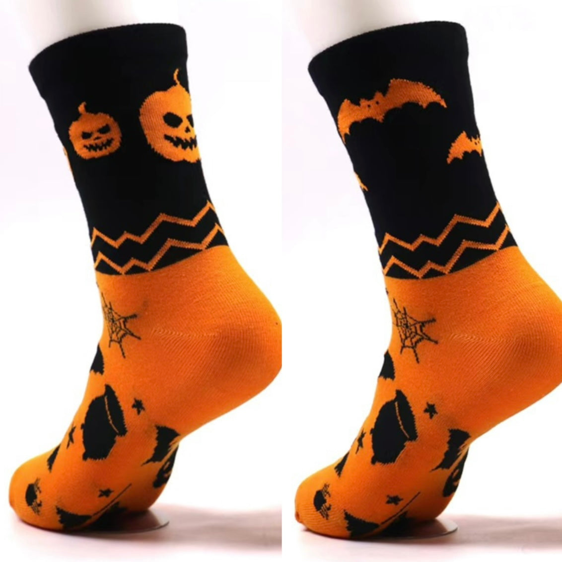 Halloween Funny Knee-High Socks , Perfect Couples Gift for Fall and Winter