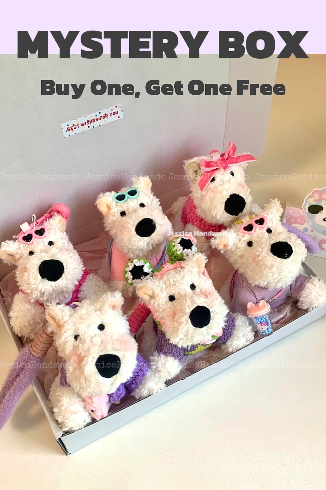 DIY Puppy Bag Charms, MYSTERY BOX, Buy One, Get One Free