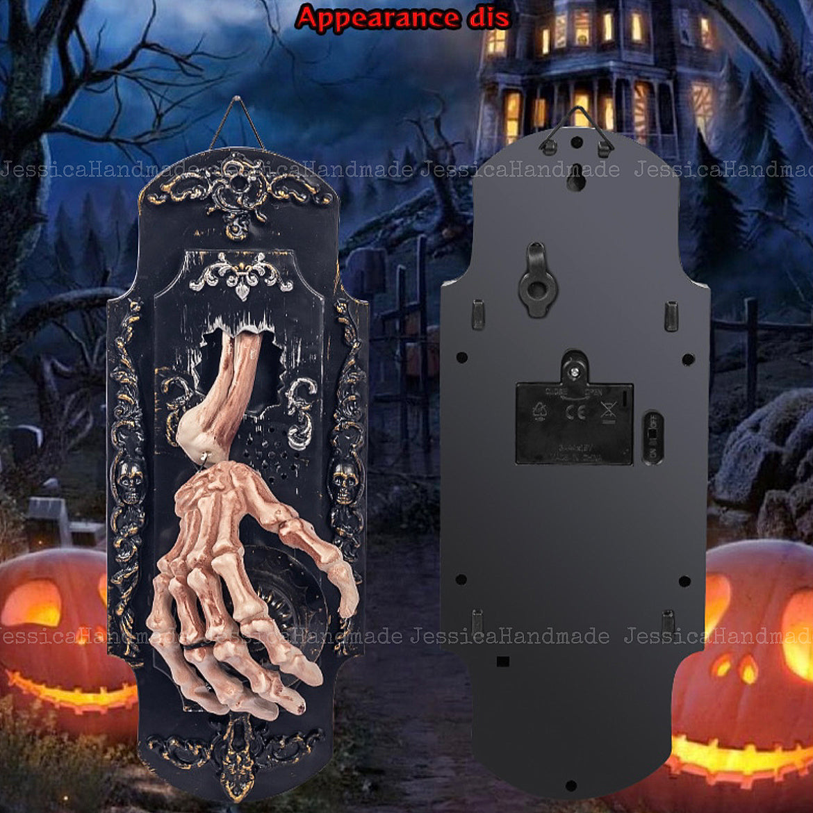 Halloween prank doorbell decoration